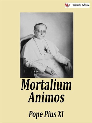 cover image of Mortalium animos